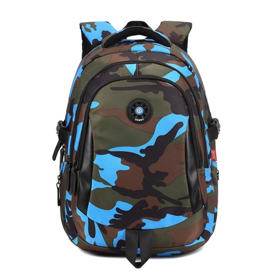 SB Camouflage XL School Bag - Blue